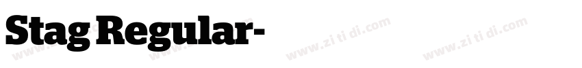 Stag Regular字体转换
